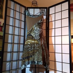 32A. Méchant Geometric Patchwork Dress